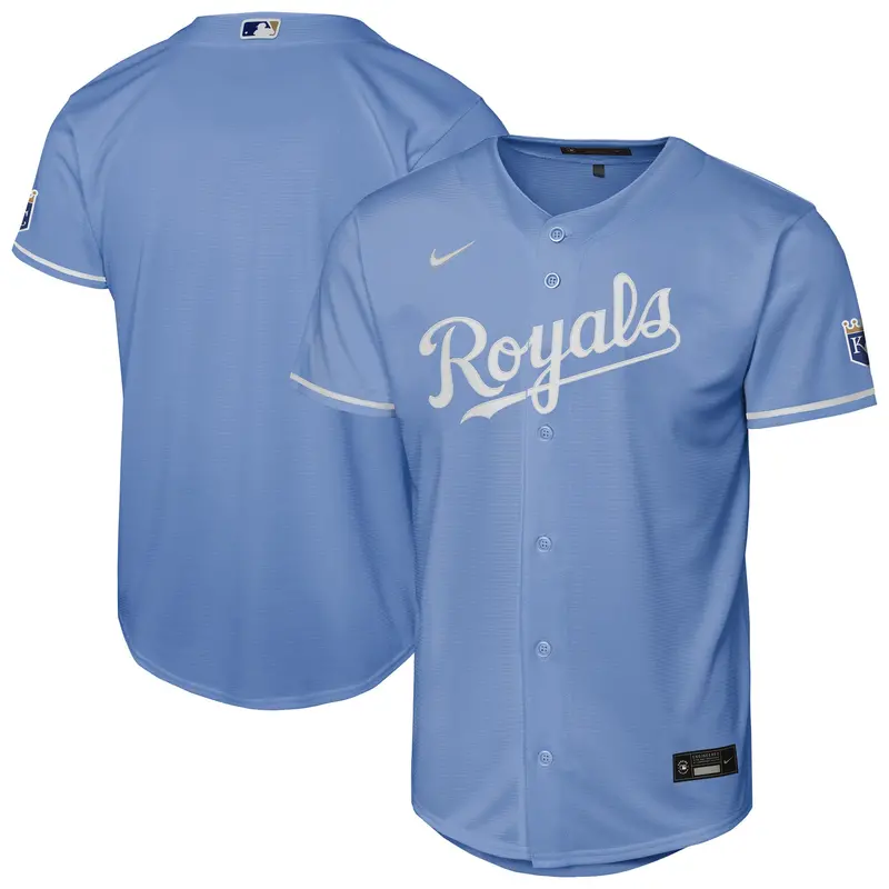 Youth Nike Light Blue Kc Royals Alternate Jersey 1