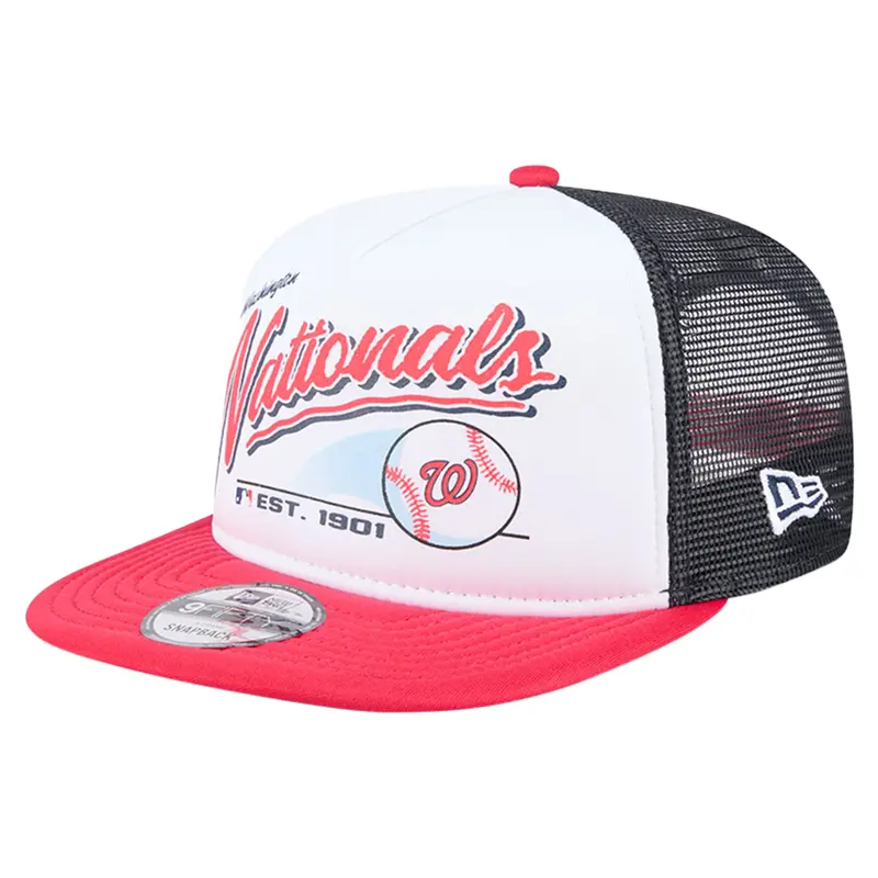 Youth Washington Nationals Retro 9Fifty Snapback In White 1